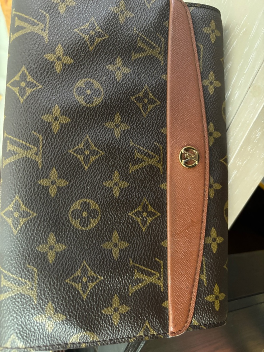 Louis Vuitton Monogram Canvas Brown with Tan Trim Wallet